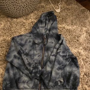old navy tie diy zip up size small